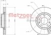 Диск гальмівний (передній) Peugeot 407 04-10 (283x26) METZGER 6110230 (фото 1)