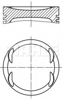 Поршень MAHLE / KNECHT 0309902 (фото 1)