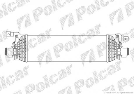 Радіатор повітря (інтеркулер) Polcar 3212J81