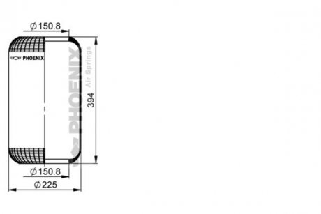 Кожух пневматической рессоры PHOENIX 1E23