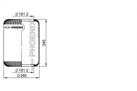 Кожух пневматической рессоры PHOENIX 1E26