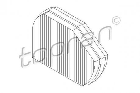 Фільтр повітря (салону) TOPRAN / HANS PRIES 400203