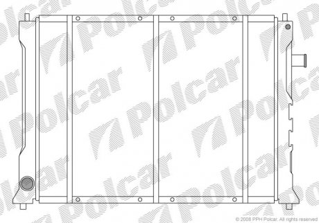 Радіатор охолодження Polcar 6340081