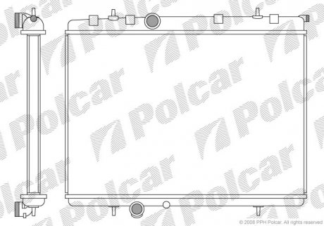 Радіатор охолодження Polcar 5723084