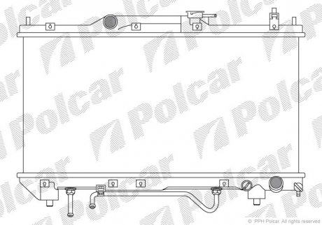 Радіатор охолодження Polcar 8123084