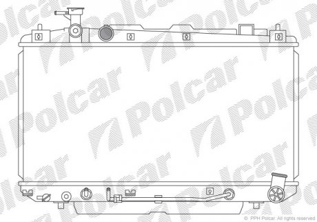 Радіатор охолодження Polcar 8146082