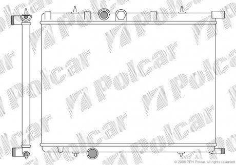 Радіатор охолодження Polcar 2327081