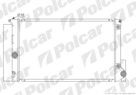 Радіатор охолодження Polcar 8116082K