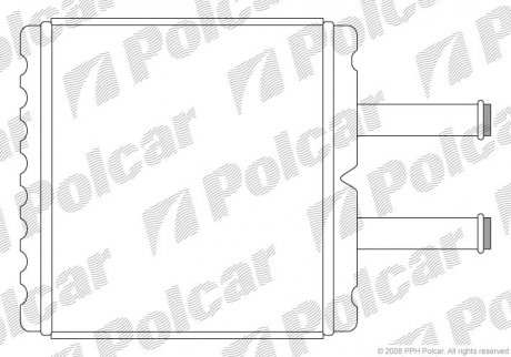 Радіатор пічки Polcar 4105N8A1