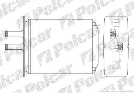 Радіатор пічки Polcar 3017N82