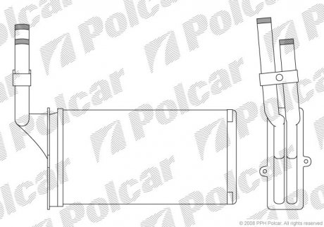 Радіатор пічки Polcar 2304N83