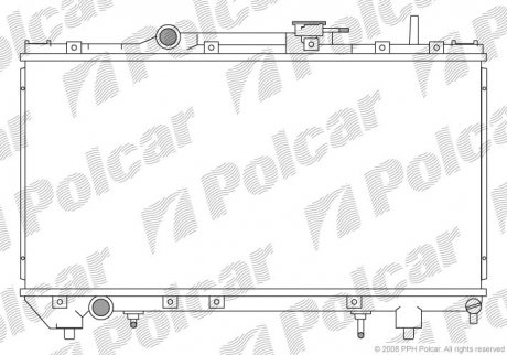 Радіатор охолодження Polcar 8122080