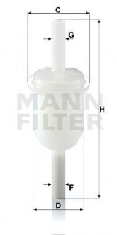 Фільтр палива MANN-FILTER WK314