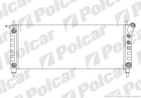 Радіатор охолодження Polcar 5555087