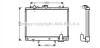 Радіатор, охолодження двигуна AVA COOLING MT2161 (фото 1)