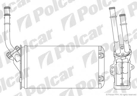 Радіатор пічки Polcar 2304N81 (фото 1)