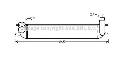 Интеркулер RENAULT LAGUNA (2008) 2.0 DCI AVA COOLING RTA4462 (фото 1)