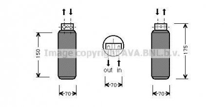 Осушувач, Система кондиціонування повітря AVA COOLING OLD288 (фото 1)