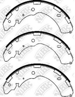 Колодки барабан. NiBK FN6741