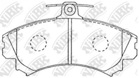 КОЛОДКИ ГАЛЬМ. NiBK PN3090 (фото 1)
