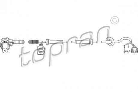 Датчик частоти обертання колеса TOPRAN / HANS PRIES 109756