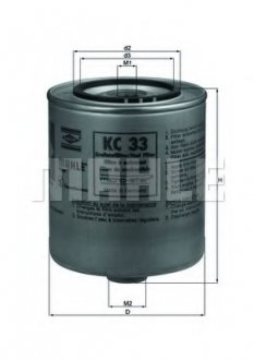 Фільтр палива MAHLE / KNECHT KC33