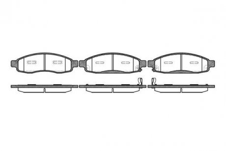 Гальмівні колодки, дискове гальмо (набір) ROADHOUSE 2109412