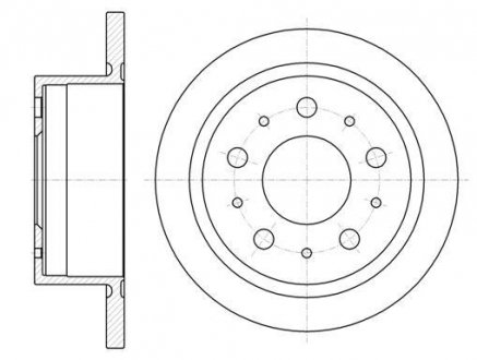 Диск тормозной задний D300 CITROEN Jumper 06-14 255018 ROADHOUSE 6105700