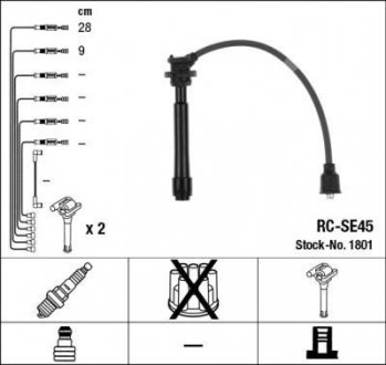 Провода ланцюга запалювання NGK 1801