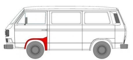 Ремкомплект крила, переднього BLIC 6504039557331P