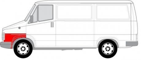 Ремкомплект крила, переднього BLIC 6504032096321P