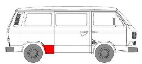 Ремкомплект крила, заднього BLIC 6504039557562P