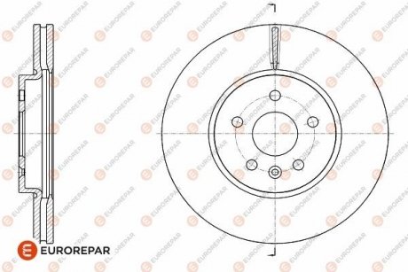Диск гальмівний (1шт.) Eurorepar 1642760780 (фото 1)