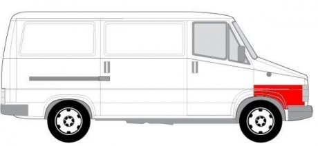 Ремкомплект крила, переднього BLIC 6504032096322P