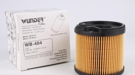 Фільтр паливний Scudo/Jumpy/Expert 2.0JTD/HDi 99-04 (с-ма Bosch) WUNDER FILTER WB404