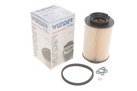 Фільтр паливний VW Caddy 1.9TDI-2.0SDI (5 болтов) WUNDER FILTER WB111