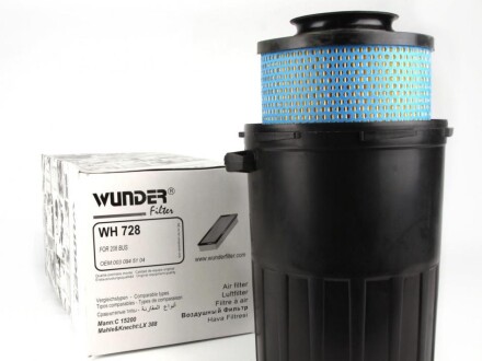 Фільтр повітряний MB207-410D (с корпусом) WUNDER FILTER WH728