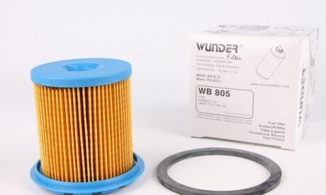 Фільтр паливний Renault Kangoo 1.9D WUNDER FILTER WB805