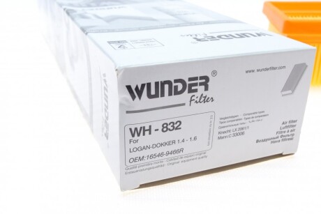 Фильтр воздушный WUNDER FILTER WH832