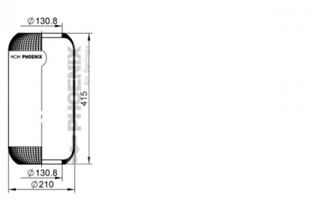 Кожух пневматической рессоры PHOENIX 1E21D