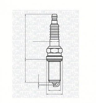 Свеча зажигания C/P 1.6 16V TU/ 1.0 12V C1 MAGNETI MARELLI 062000785304