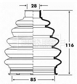 Пыльник BORG & BECK BCB6083