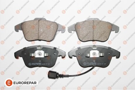 Колодки гальмівні (передні) VW Tiguan/Sharan 07- (Teves) Q+ (з датчиком) Eurorepar 1623055280