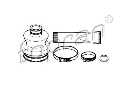 Пильовик привідного валу (набір) TOPRAN / HANS PRIES 401 236