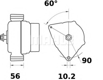 Генератор MAHLE / KNECHT MG 344