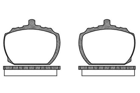 Гальмівні колодки, дискове гальмо (набір) WOKING P158310