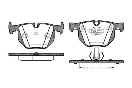 Гальмівні колодки, дискове гальмо (набір) WOKING P281340