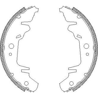 Колодки тормозные WOKING Z402000