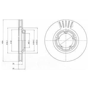 Гальмівний диск Delphi BG4098