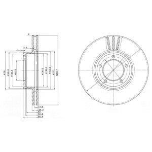 Гальмівний диск Delphi BG2507